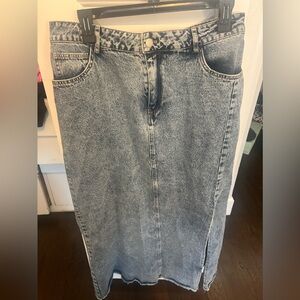 Maxi Jean Skirt